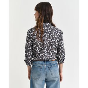 Gant Regular Fit Floral Print Cotton Voile Shirt